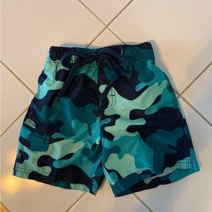 Boys Blue and Green Swim Shorts by KANU.  Size 3T